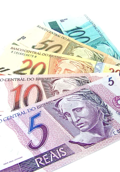 Бразильские валюты — стоковое фото