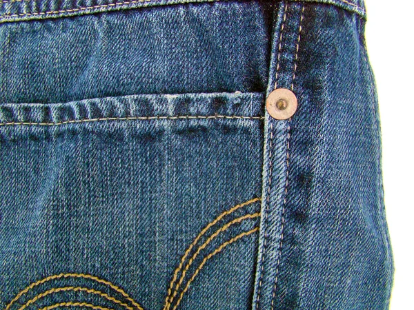 Деталь кармана брюк джинсов — стоковое фото