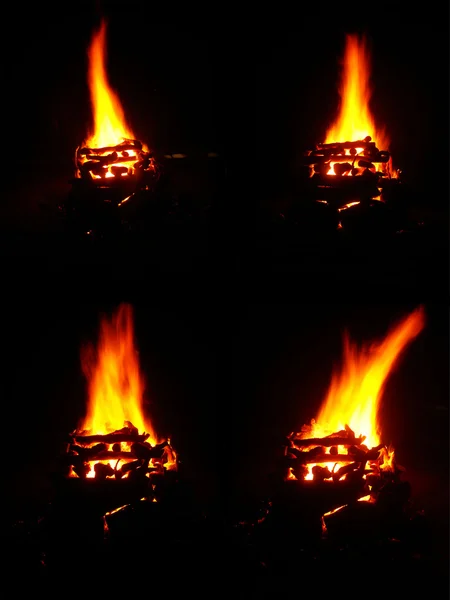 Große Flammen — Stockfoto