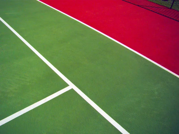 Detalhe de uma quadra de tênis — Fotografia de Stock