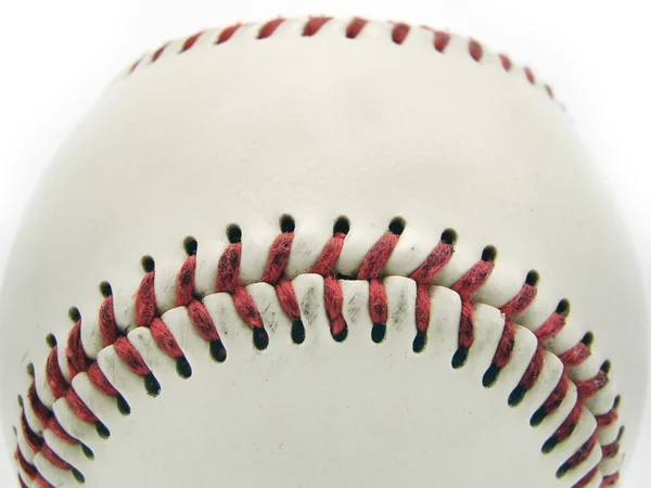 Μπέιζμπολ παιχνίδι μπάλα που απομονώνονται σε λευκό φόντο — Φωτογραφία Αρχείου