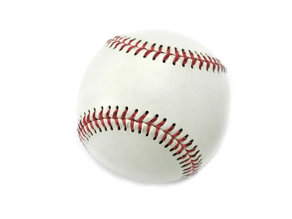 Balle de baseball isolée sur fond blanc — Photo