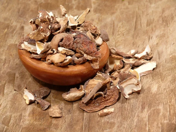 Dried boletus mushrooms — Stock Photo, Image
