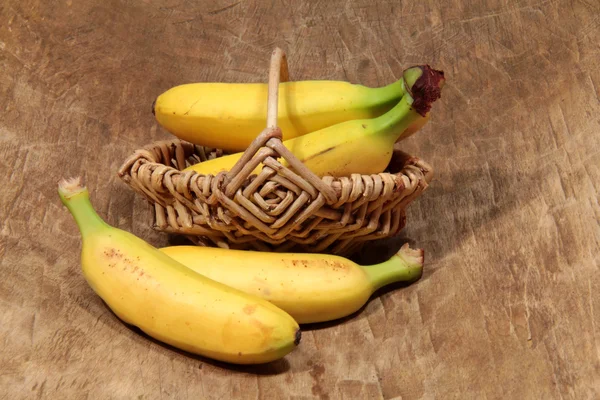 Maturidade banana miniatura — Fotografia de Stock