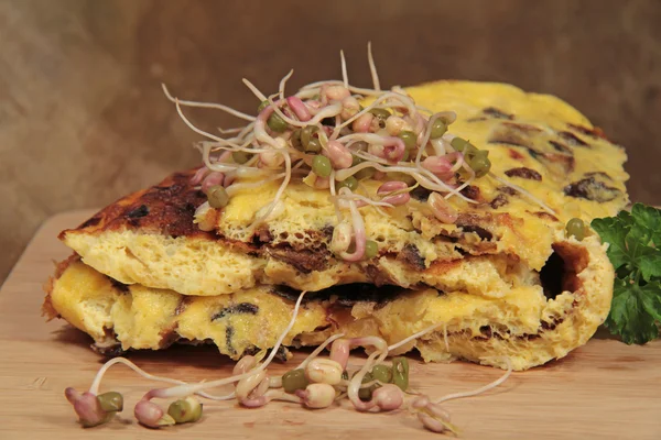 Omelette mit Pilzen — Stockfoto