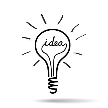 Light bulb idea vector