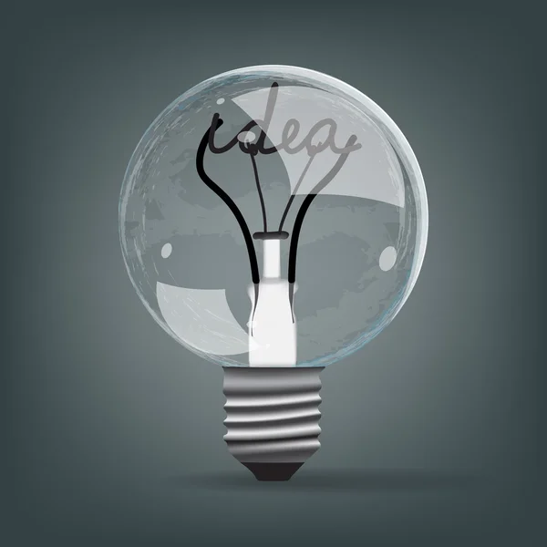 Light bulb idea vector — Stock Vector