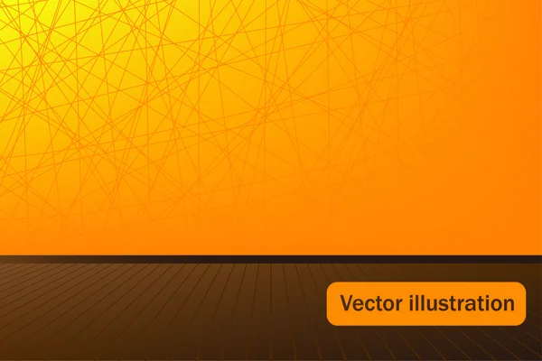 Prázdná místnost s linolea. vektorové ilustrace. — Stockový vektor