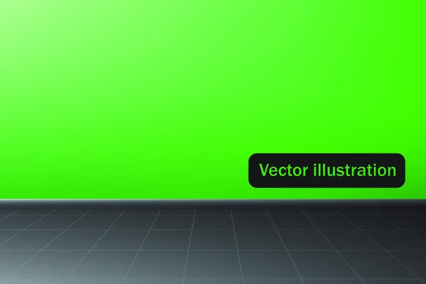 A Linóleum üres szoba. vektoros illusztráció. — Stock Vector