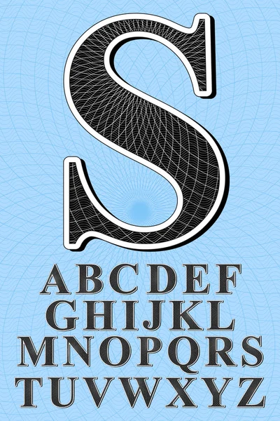 Алфавитная печать — стоковый вектор