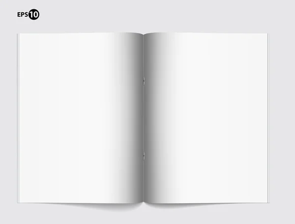 Dergi boş bir sayfa şablonu tasarım düzeni için — Stok Vektör