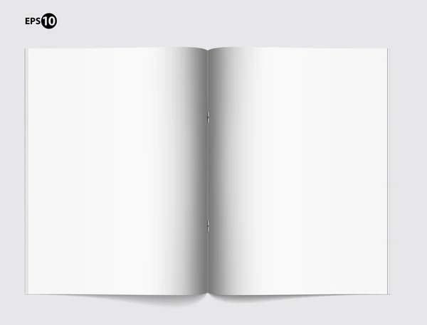 Plantilla de página en blanco de revista para diseño — Vector de stock