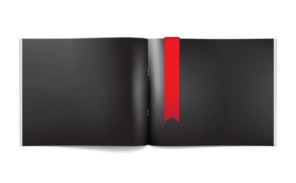 Templat halaman kosong majalah bagi tata letak desain - Stok Vektor