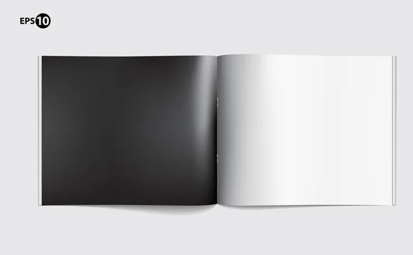 Plantilla de página en blanco de revista para diseño — Archivo Imágenes Vectoriales