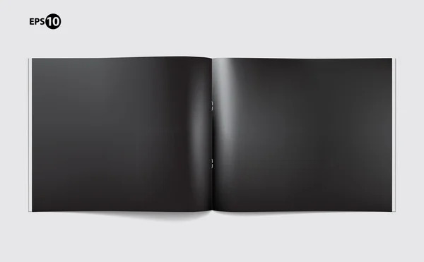 Plantilla de página en blanco de revista para diseño — Vector de stock