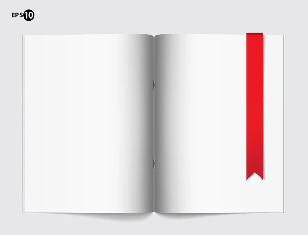 Plantilla de página en blanco de revista para diseño — Archivo Imágenes Vectoriales
