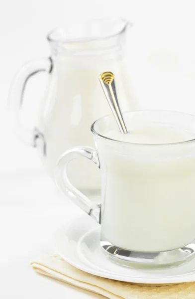 컵에 우유 — 스톡 사진