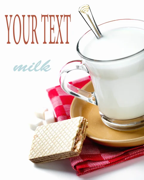 In een kopje melk — Stockfoto