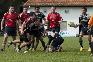 rugby oyuncuları eylem