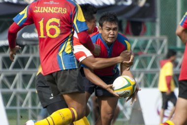 rugby oyuncuları eylem