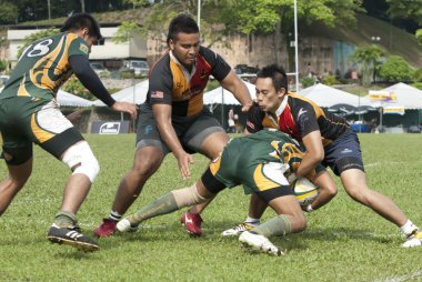 rugby oyuncuları eylem