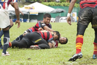 rugby oyuncuları eylem