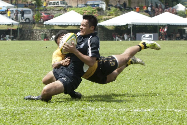 Rugbyspelare i aktion — Stockfoto