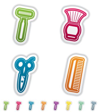 Bath utensils clipart