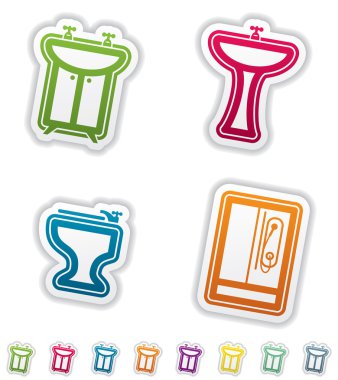 Bath utensils clipart