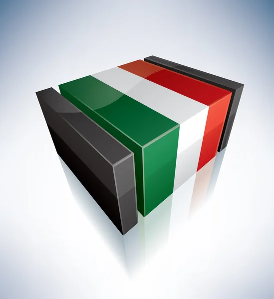 3D vlag van Hongarije — Stockfoto