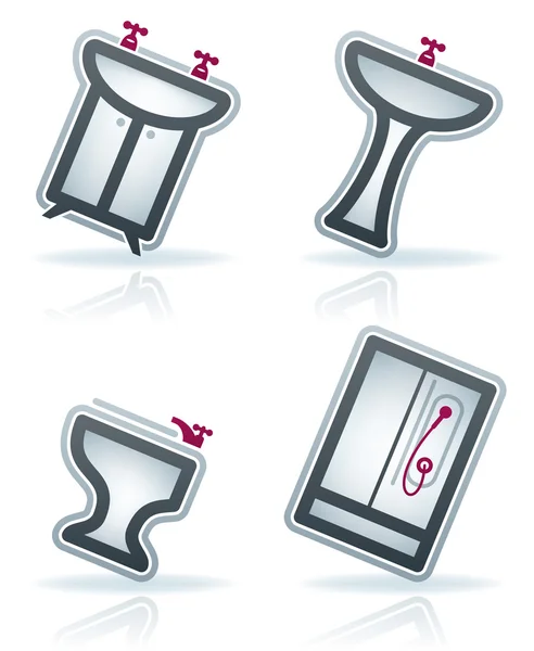 Ustensiles de bain — Image vectorielle