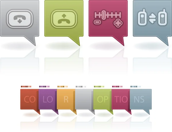 Phone Icons Status — Stock Photo, Image