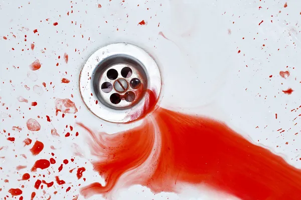 Bloody sink background — Stock Photo, Image