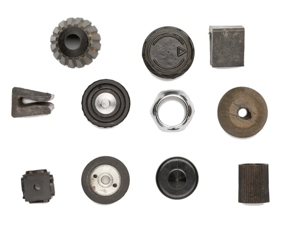Комплект круглых механических объектов — стоковое фото