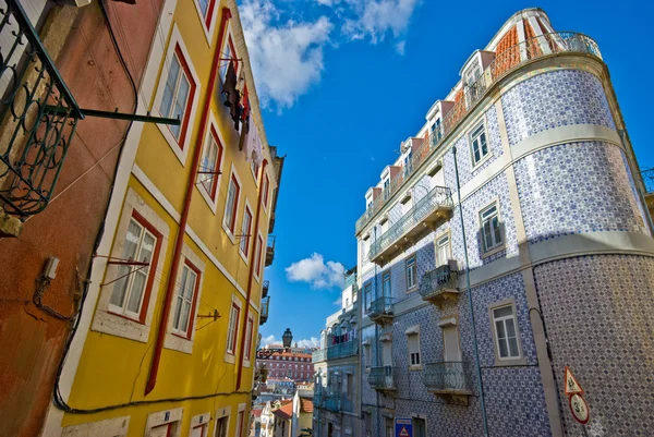 Családi házak, Lisszabon — Stock Fotó