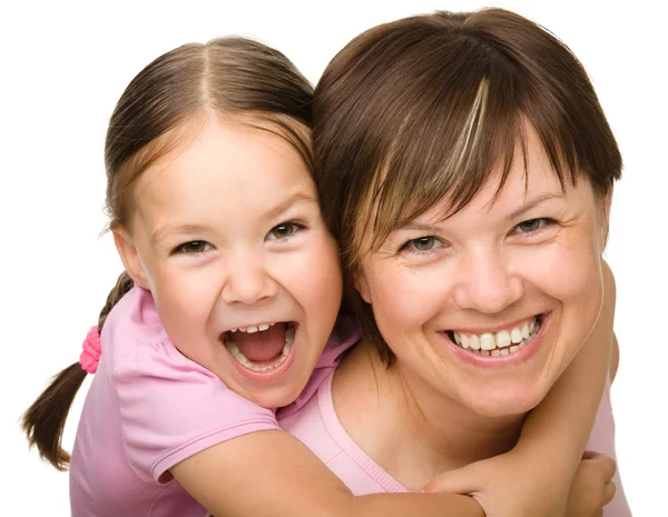 Portret van een moeder en haar dochter — Stockfoto