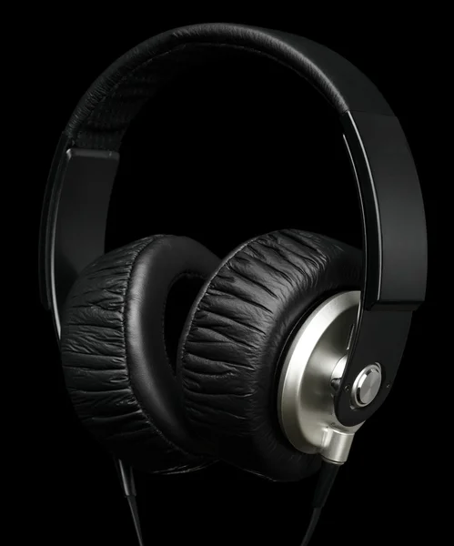 stock image Big black headphones