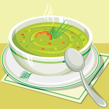 Split pea soup clipart