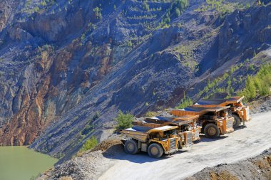 Open pit copper mine in Majanpek, Serbia clipart