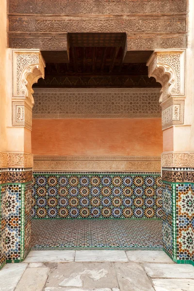 Marrakech madrasah ornament — Stock Photo, Image
