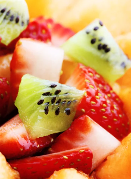 Fruit salad macro — Stock Photo, Image