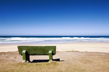Bench with Ocean View (Adobe RGB) clipart