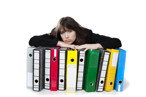 Stressed office worker — Stock Photo, Image