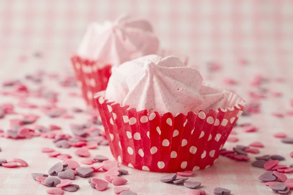 Pink meringue — Stock Photo, Image