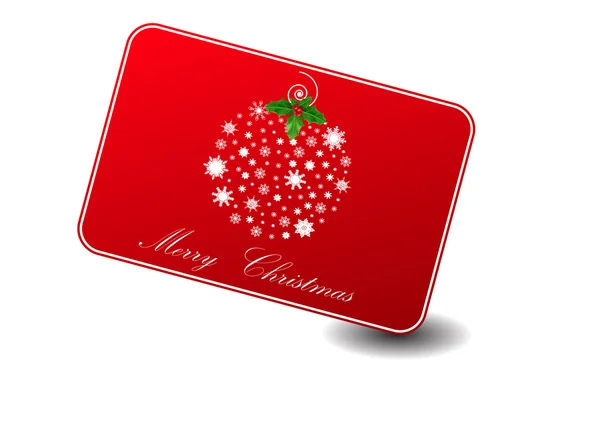 Vector cartão de felicitações de Natal — Vetor de Stock