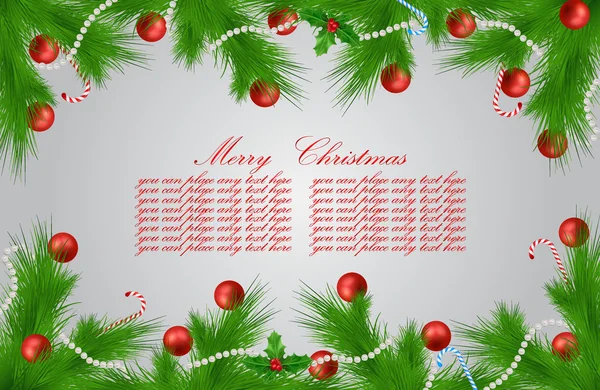 Carte de vœux vectoriel de Noël — Image vectorielle