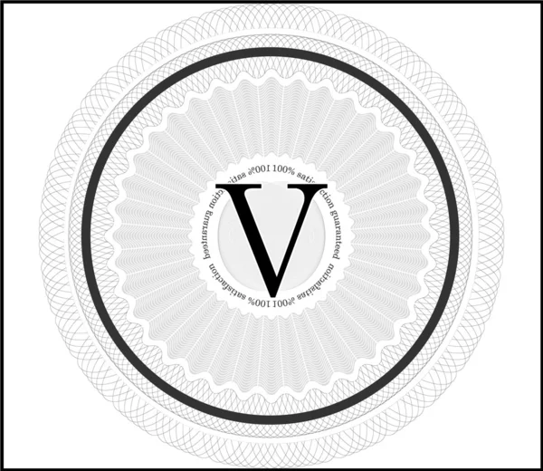 Векторна абстрактна витіювальна печатка — стоковий вектор