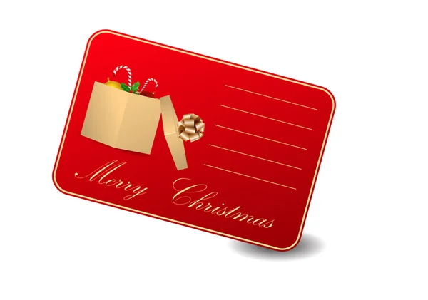 Wektor kartkę z życzeniami christmas — Wektor stockowy