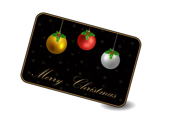 Vector Christmas greeting card — Stock Vector