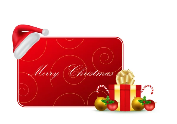 Vector Christmas greeting card — Stock Vector